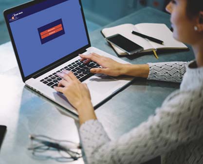 woman at laptop