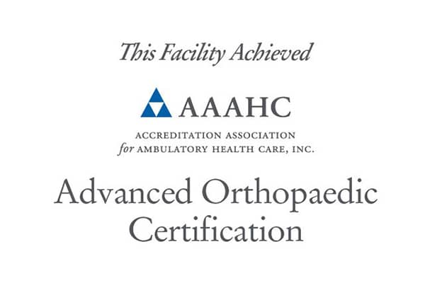 AAAHC Advanced Orthopaedic Certification